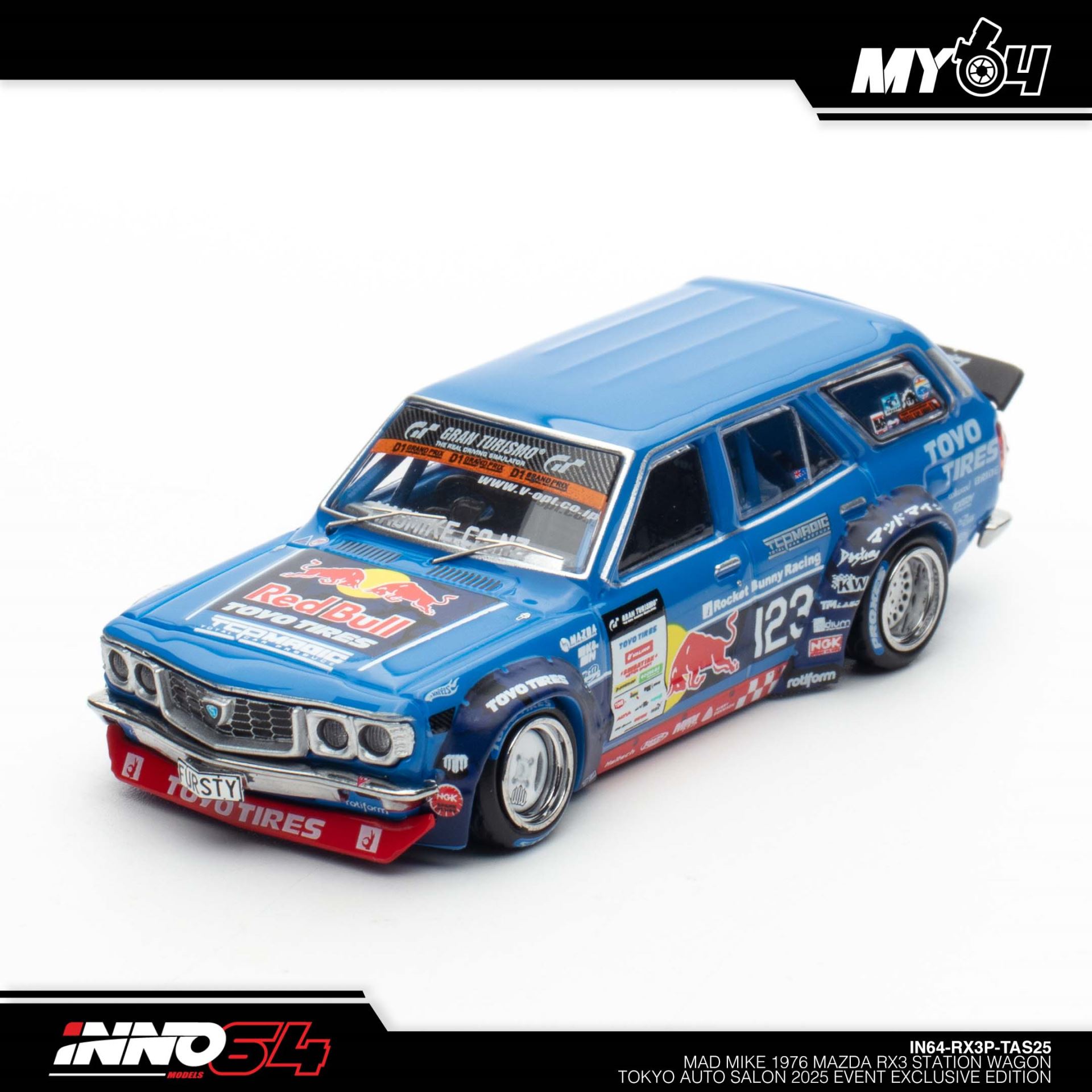 Mad Mike 1976 Mazda RX3 Station Wagon Tokyo Auto Salon 2025 Event Exclusive Edition